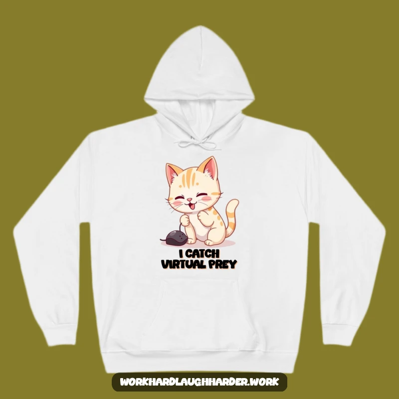 Funny Cat Mouse Cursor Hoodie: Cozy & Playful Tech Wear